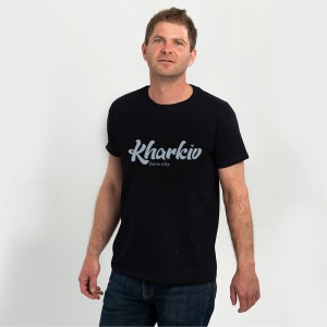 Футболка чоловіча Місто-герой Харків чорна - DTF11500