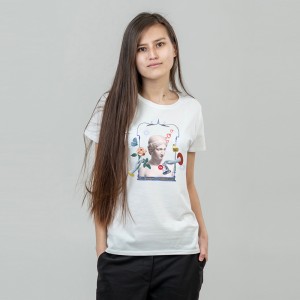 Футболка жіноча Венера біла - 11502 Футболка жіноча Венера біла - 11502