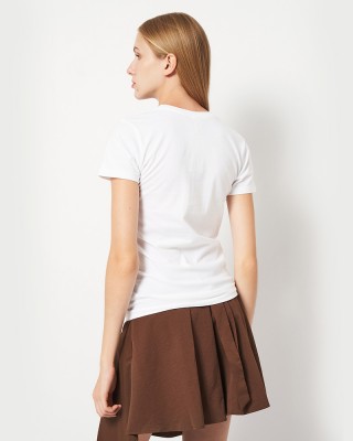 Футболка жіноча З птахами біла - 11502