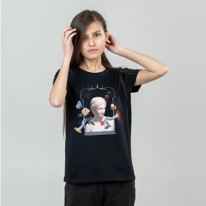 Футболка жіноча Венера чорна - 11502 Футболка жіноча Венера чорна - 11502