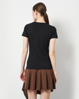 Футболка жіноча Птах на гілці чорна - DTF11502 Футболка жіноча Птах на гілці чорна - DTF11502