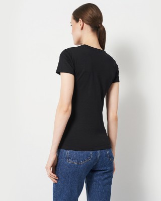 Футболка жіноча Ukraine Колоски чорна - DTF11502