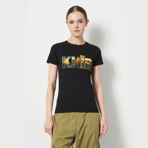 Футболка жіноча Київ чорна - DTF11502 Футболка жіноча Київ чорна - DTF11502