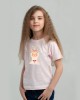 Футболка дитяча Лама єдиноріг блідо-рожева - 11970