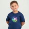Футболка дитяча З футбольним м'ячем кобальт - 11970