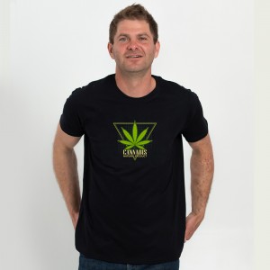 Футболка чоловіча Cannabis natural product чорна - DTF11500 Футболка чоловіча Cannabis natural product чорна - DTF11500