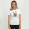 Футболка жіноча Собака біла - DTF11502