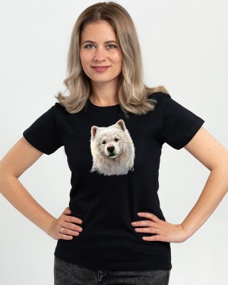 Футболка жіноча Собака чорна - DTF11502