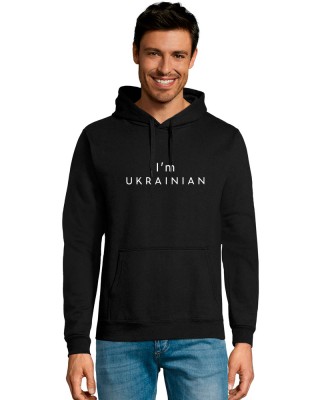 Худі з принтом I'm Ukrainian чорний - DTF47101312/138(SOLS) Худі з принтом I'm Ukrainian чорний - DTF47101312/138(SOLS)