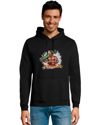 Худі з принтом Козак з джавеліном чорний - 47101312/162(SOLS) Худі з принтом Козак з джавеліном чорний - 47101312/162(SOLS)