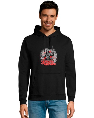 Худі з принтом Козак з шаблею та пістолем чорний - 47101312/163(SOLS) Худі з принтом Козак з шаблею та пістолем чорний - 47101312/163(SOLS)