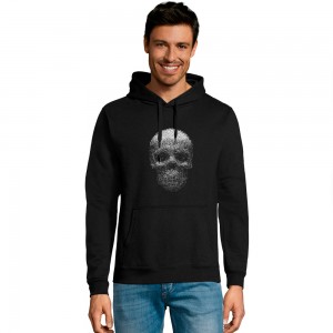 Худі з принтом Череп чорний - 47101312/178(SOLS) Худі з принтом Череп чорний - 47101312/178(SOLS)