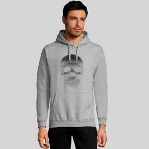 Худі з принтом Череп сірий меланж - 47101360/178(SOLS) Худі з принтом Череп сірий меланж - 47101360/178(SOLS)