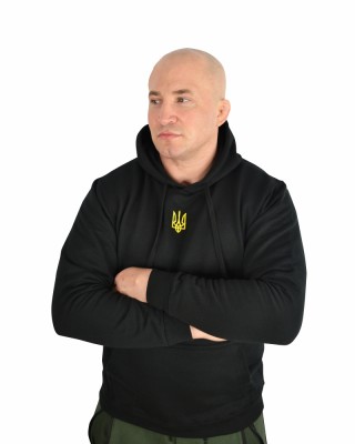 Худі з вишивкою Тризуб жовтий чорний - W47101312/290(SOLS) Худі з вишивкою Тризуб жовтий чорний - W47101312/290(SOLS)