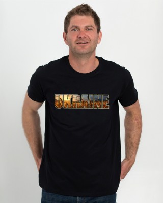 Футболка чоловіча Ukraine Вечір чорна - DTF11500