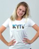 Футболка жіноча Kyiv біла - DTF11502 Футболка жіноча Kyiv біла - DTF11502