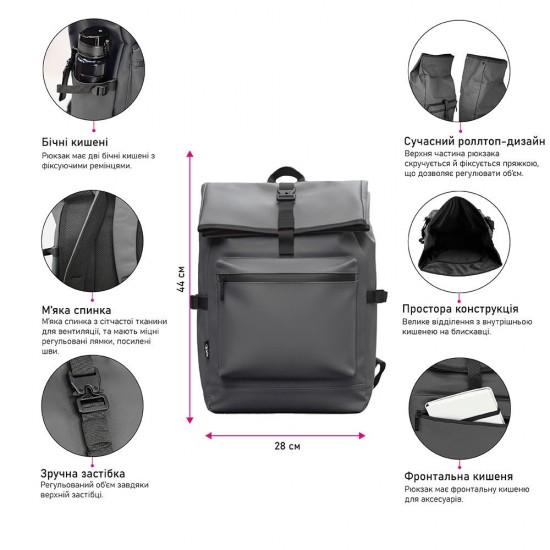 Рюкзак роллтоп Nikibo Trekker - 30011105-44