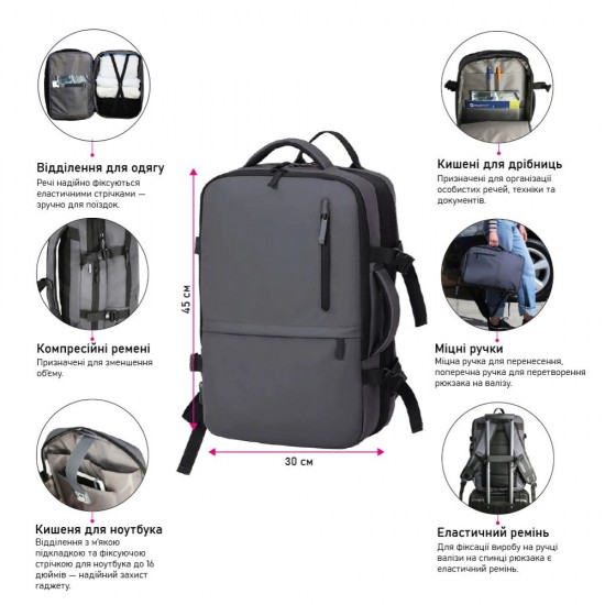 Рюкзак-сумка Nikibo Journey - 30012505-01