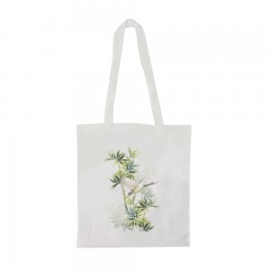 Шопер з довгими ручками Лелека білий