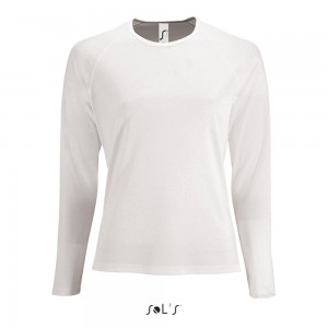 Лонгслів спортивний Sporty LSL women білий - 02072102(SOLS) Лонгслів спортивний Sporty LSL women білий - 02072102(SOLS)