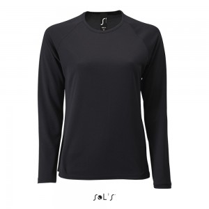 Лонгслів спортивний Sporty LSL women чорний - 02072312(SOLS) Лонгслів спортивний Sporty LSL women чорний - 02072312(SOLS)