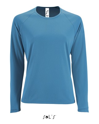 Лонгслів спортивний Sporty LSL women морський - 02072321(SOLS)