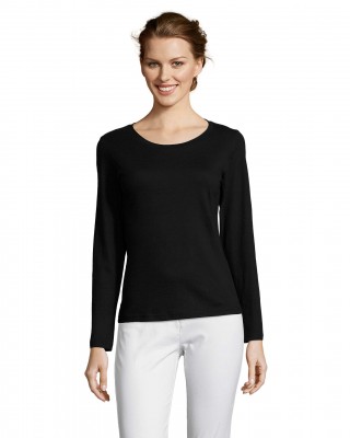 Лонгслів Majestic насичений чорний - 11425309(SOLS)