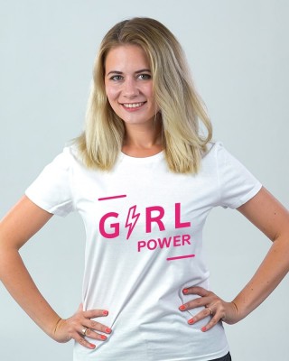 Футболка Girl Power біла - DTF11502102/263 Футболка Girl Power біла - DTF11502102/263