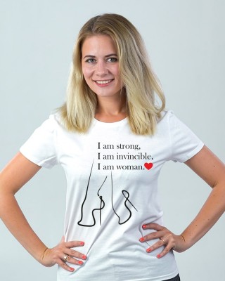 Футболка I am woman біла - DTF11502102/269 Футболка I am woman біла - DTF11502102/269