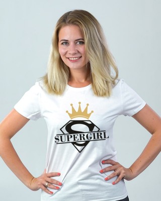 Футболка Supergirl біла - DTF11502102/270 Футболка Supergirl біла - DTF11502102/270