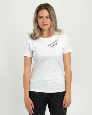 Футболка Я у твоєму серці назавжди біла - DTF11502102/273