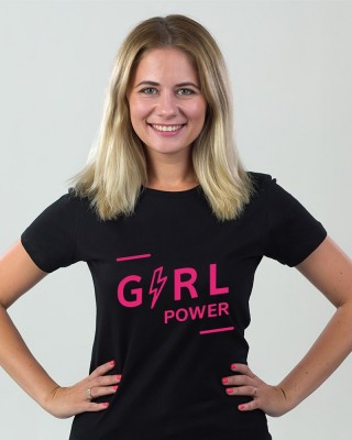 Футболка Girl Power чорна - DTF11502309/263 Футболка Girl Power чорна - DTF11502309/263