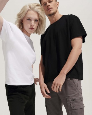 Футболка унісекс оверсайз чорна - 03996309