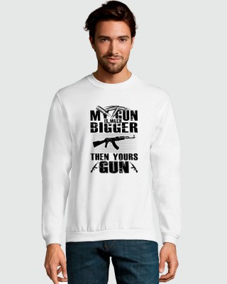 Світшот з принтом My gun is bigger білий - 01168102/172(SOLS) Світшот з принтом My gun is bigger білий - 01168102/172(SOLS)