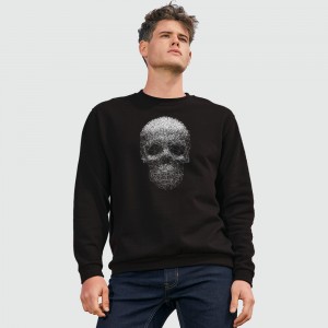 Світшот з принтом Череп чорний - 01168312/178(SOLS) Світшот з принтом Череп чорний - 01168312/178(SOLS)