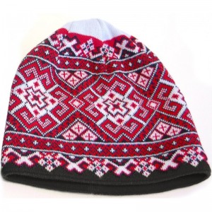 Шапка з національним орнаментом біло-червоно-чорна - UA5500.04 Шапка з національним орнаментом біло-червоно-чорна - UA5500.04
