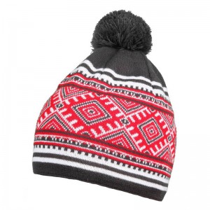 Шапка з національним орнаментом біло-червоно-чорна - UA5500.07 Шапка з національним орнаментом біло-червоно-чорна - UA5500.07