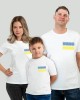 Футболка дитяча Вишиванка маленький прапор Ukraine біла - DTF11970